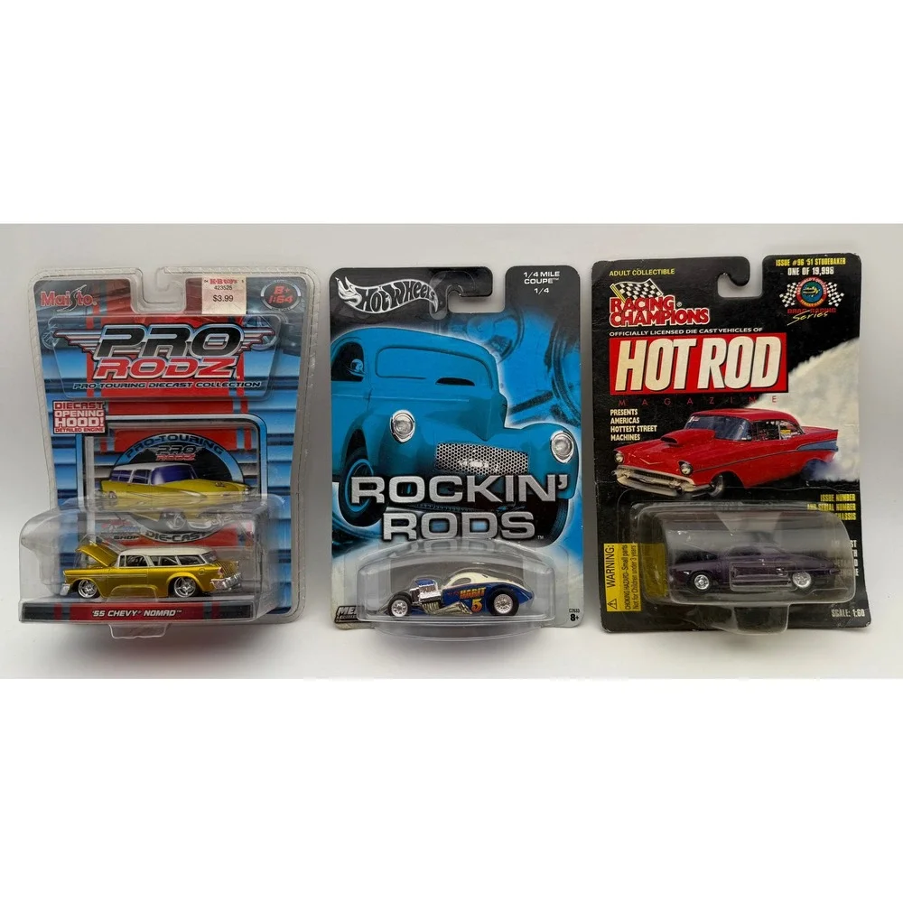 Maisto Pro Rodz 55 Chevy Nomad Hot Wheels Rockn Rods Racing Champions Studebaker